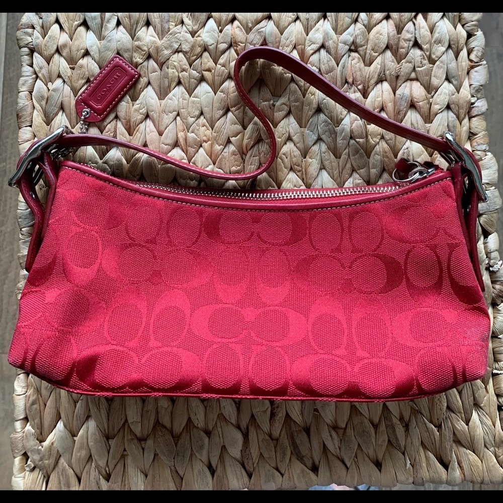 COACH Red Signature Purse
